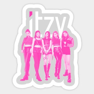 ITZY Pink N' White Sticker